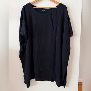 Eileen Fisher Silk Georgette Crepe Shirt XL